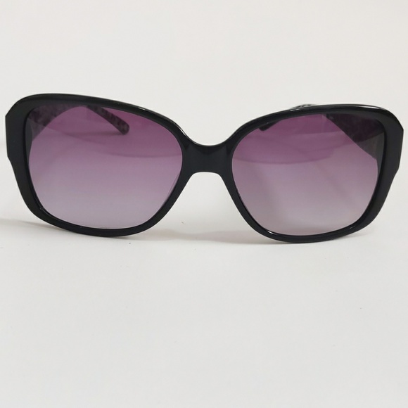 Black Bebe Sunglasses w/ Amethyst lenses. - Picture 2 of 4